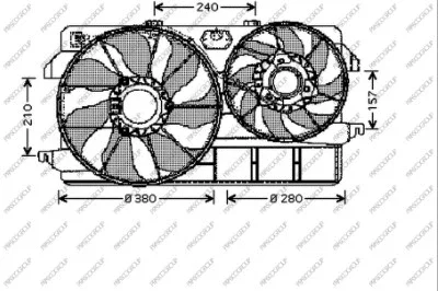 FD930F001 PRASCO Вентилятор, охлаждение двигателя