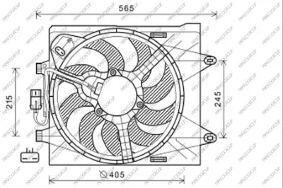 FT124F004 PRASCO Вентилятор, охлаждение двигателя