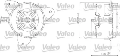 698304 VALEO Электродвигатель, вентилятор радиатора