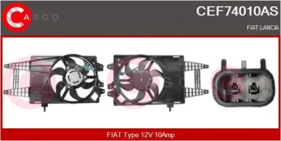 CEF74010AS CASCO Электродвигатель, вентилятор радиатора