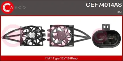 CEF74014AS CASCO Электродвигатель, вентилятор радиатора