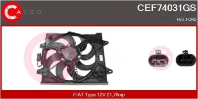 CEF74031GS CASCO Электродвигатель, вентилятор радиатора