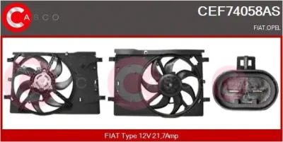 CEF74058AS CASCO Электродвигатель, вентилятор радиатора