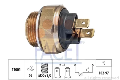 7.5013 FACET Термовыключатель, вентилятор радиатора