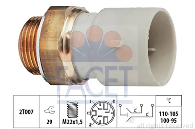 7.5689 FACET Термовыключатель, вентилятор радиатора