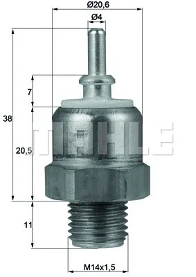 TSW 45 KNECHT/MAHLE Термовыключатель, вентилятор радиатора