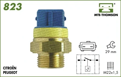 Термовыключатель, вентилятор радиатора MTE-THOMSON 823.97/92