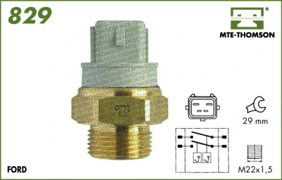 829.100/110 MTE-THOMSON Термовыключатель, вентилятор радиатора