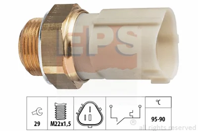 Термовыключатель, вентилятор радиатора EPS 1.850.262