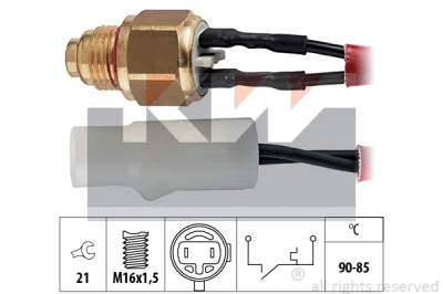 Термовыключатель, вентилятор радиатора KW 550 110