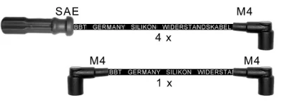 ZK135 BBT Высоковольтные провода (комплект проводов зажигания)