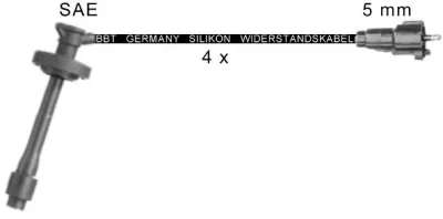 ZK16105 BBT Высоковольтные провода (комплект проводов зажигания)