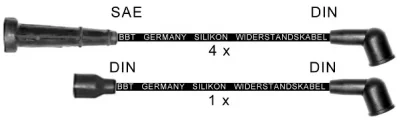 ZK1674 BBT Высоковольтные провода (комплект проводов зажигания)
