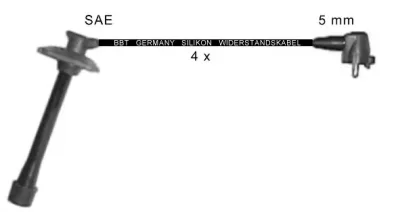 ZK1716 BBT Высоковольтные провода (комплект проводов зажигания)