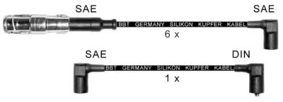 ZK414 BBT Высоковольтные провода (комплект проводов зажигания)