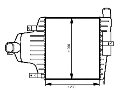 30541 NRF Интеркулер (радиатор интеркулера)