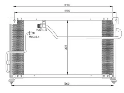 Радиатор кондиционера NRF 35262