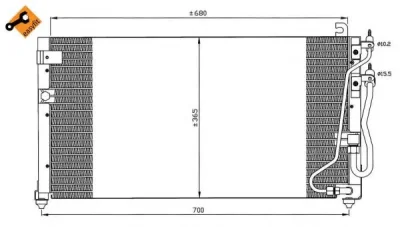 35621 NRF Радиатор кондиционера