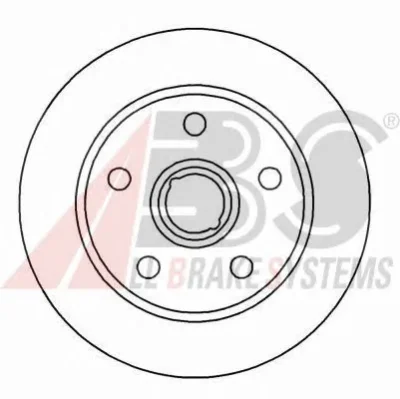 15826 OE A.B.S. Тормозной диск