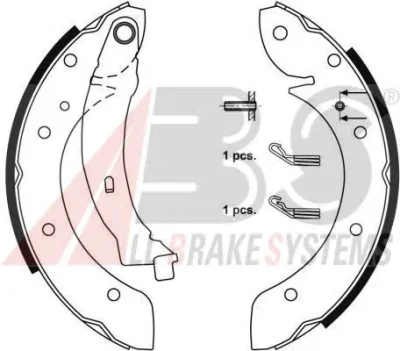 9065 A.B.S. Комплект тормозных колодок