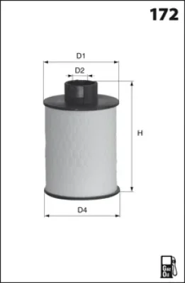 G50 MECAFILTER Топливный фильтр