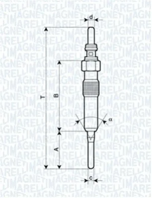 062900087304 MAGNETI MARELLI Свеча накаливания