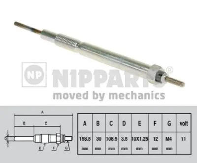 Свеча накаливания NIPPARTS N5713012