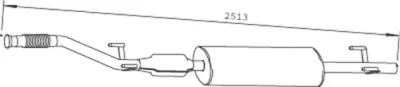 40324 DINEX Глушитель