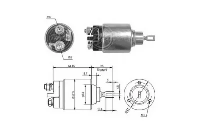 227258 ERA Реле стартера (втягивающее)