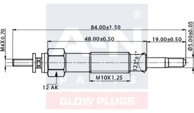 A-N084514 A-N PARTS Свеча накаливания