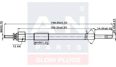 Свеча накаливания A-N PARTS A-N143312