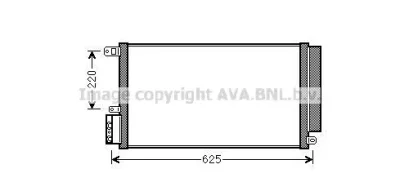 AL5115D AVA Радиатор кондиционера