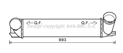 BW4473 AVA Интеркулер (радиатор интеркулера)