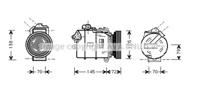 BWK226 AVA Компрессор кондиционера