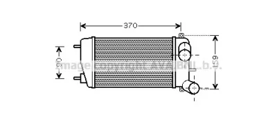 CN4212 AVA Интеркулер (радиатор интеркулера)