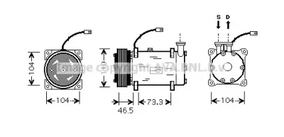 CNK030 AVA Компрессор кондиционера