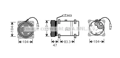 CNK178 AVA Компрессор кондиционера