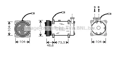 CNK215 AVA Компрессор кондиционера