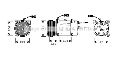 CNK222 AVA Компрессор кондиционера