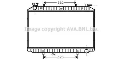 DN2155 AVA Радиатор охлаждения двигателя