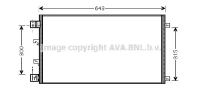 DNA5283 AVA Радиатор кондиционера