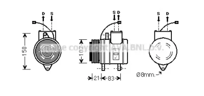 DWK041 AVA Компрессор кондиционера