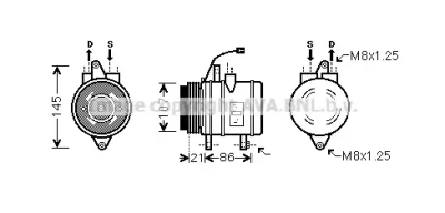 DWK079 AVA Компрессор кондиционера