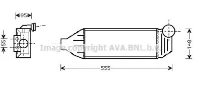 FD4309 AVA Интеркулер (радиатор интеркулера)