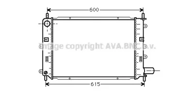 FDA2151 AVA Радиатор охлаждения двигателя