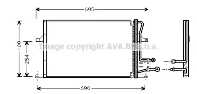 FDA5227 AVA Радиатор кондиционера