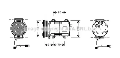 FDK284 AVA Компрессор кондиционера