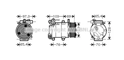 FDK391 AVA Компрессор кондиционера