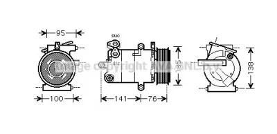 FDK417 AVA Компрессор кондиционера