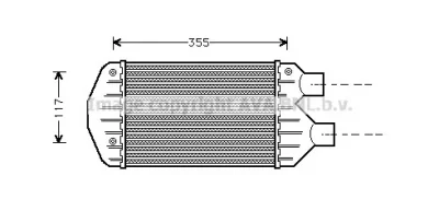 FT4267 AVA Интеркулер (радиатор интеркулера)